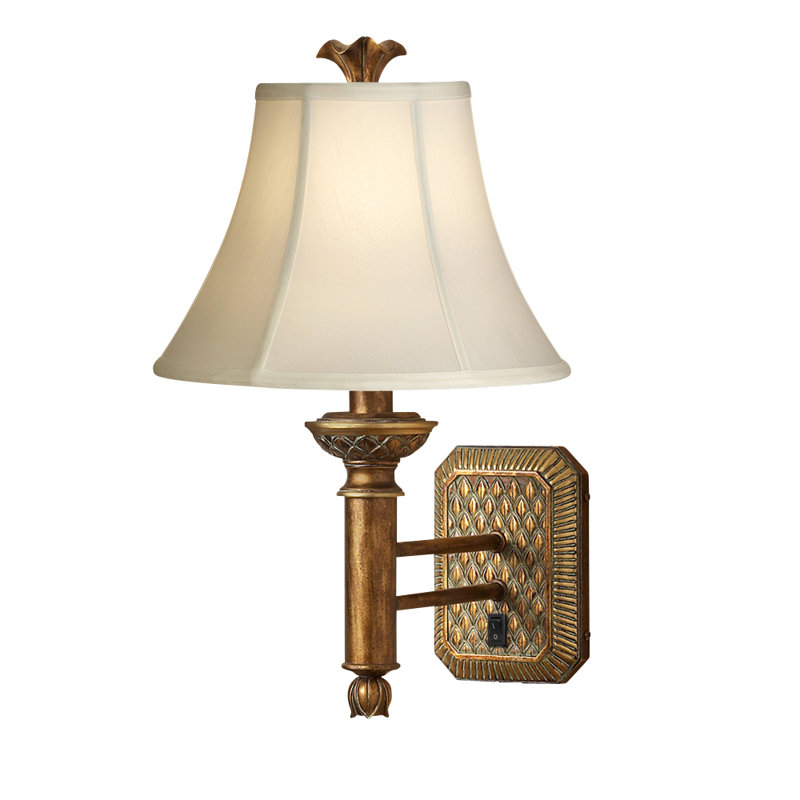 Medallion Lighting 1 Light Antique Gold Armed Sconce Wayfair